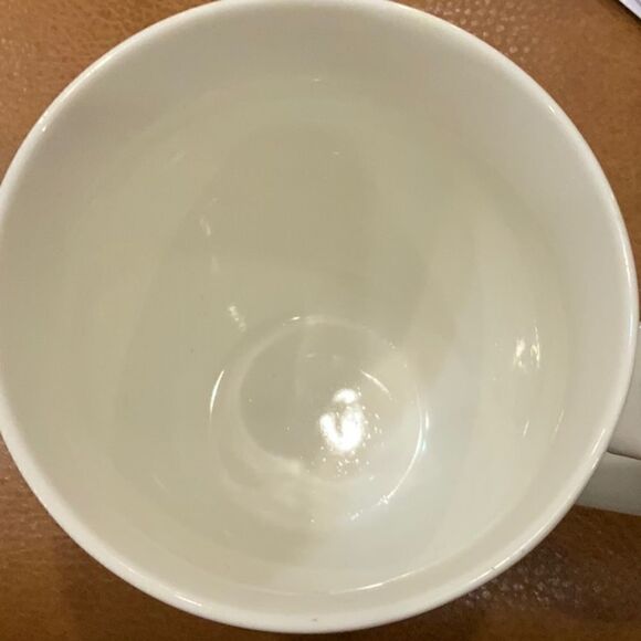 Starbucks 2006 coffee cup mug green white fern leaf handle and body 14 Oz - Picture 10 of 12